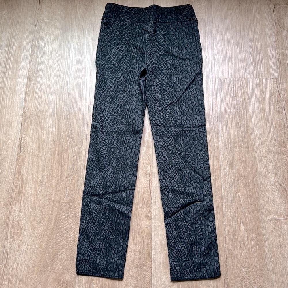 Lisette Women’s Snakeskin Pattern Black & Gray Skinny Jeggings Size 6 - Picture 8 of 16